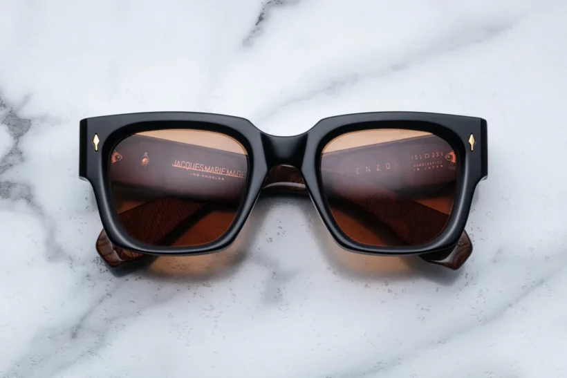 JACQUES MARIE MAGE ENZO 10A NOIR DARK ORANGE JMM ENZO 10A NOIR X