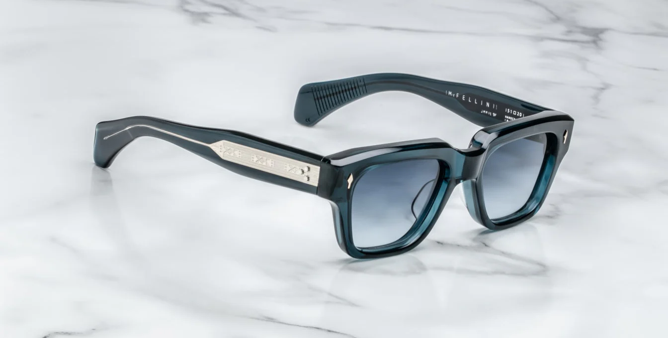 JACQUES MARIE MAGE FELLINI 9F INDIGO DENIM GRADIENT - VISIONARY OPTICS